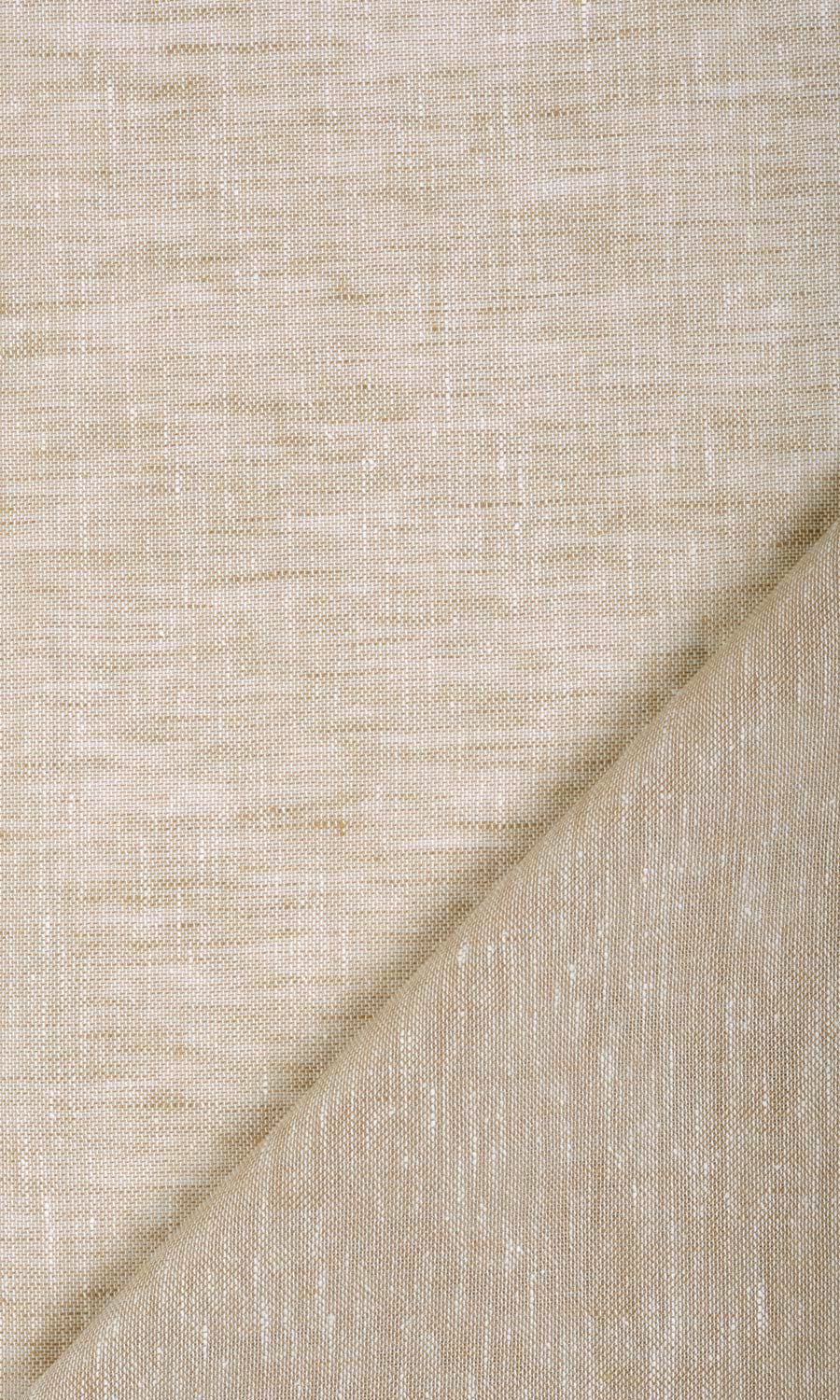 Sheer Linen Fabric By the Metre for Roman Blinds & Shades (Beige)