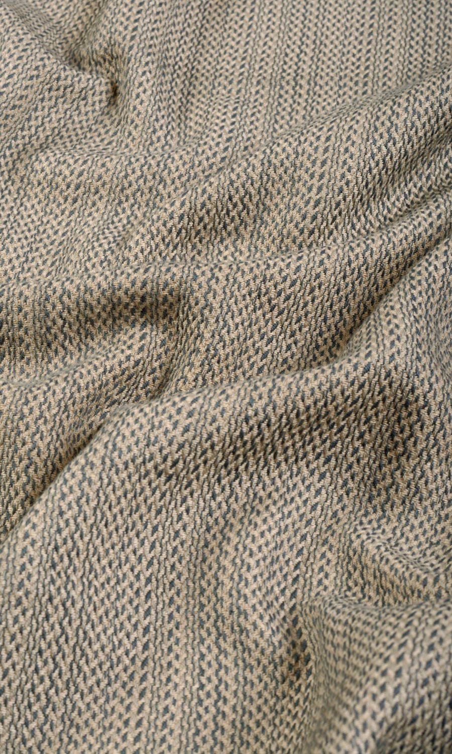 Cotton Free Fabric Material Sample (Blue/ Beige)