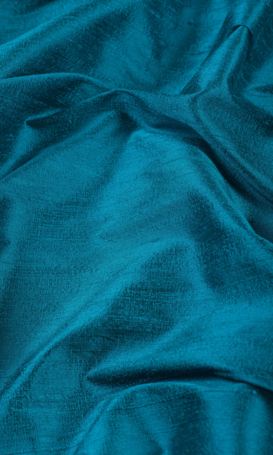 Dupioni Silk Fabric Sample for Roman Blinds & Shades (Teal Blue)