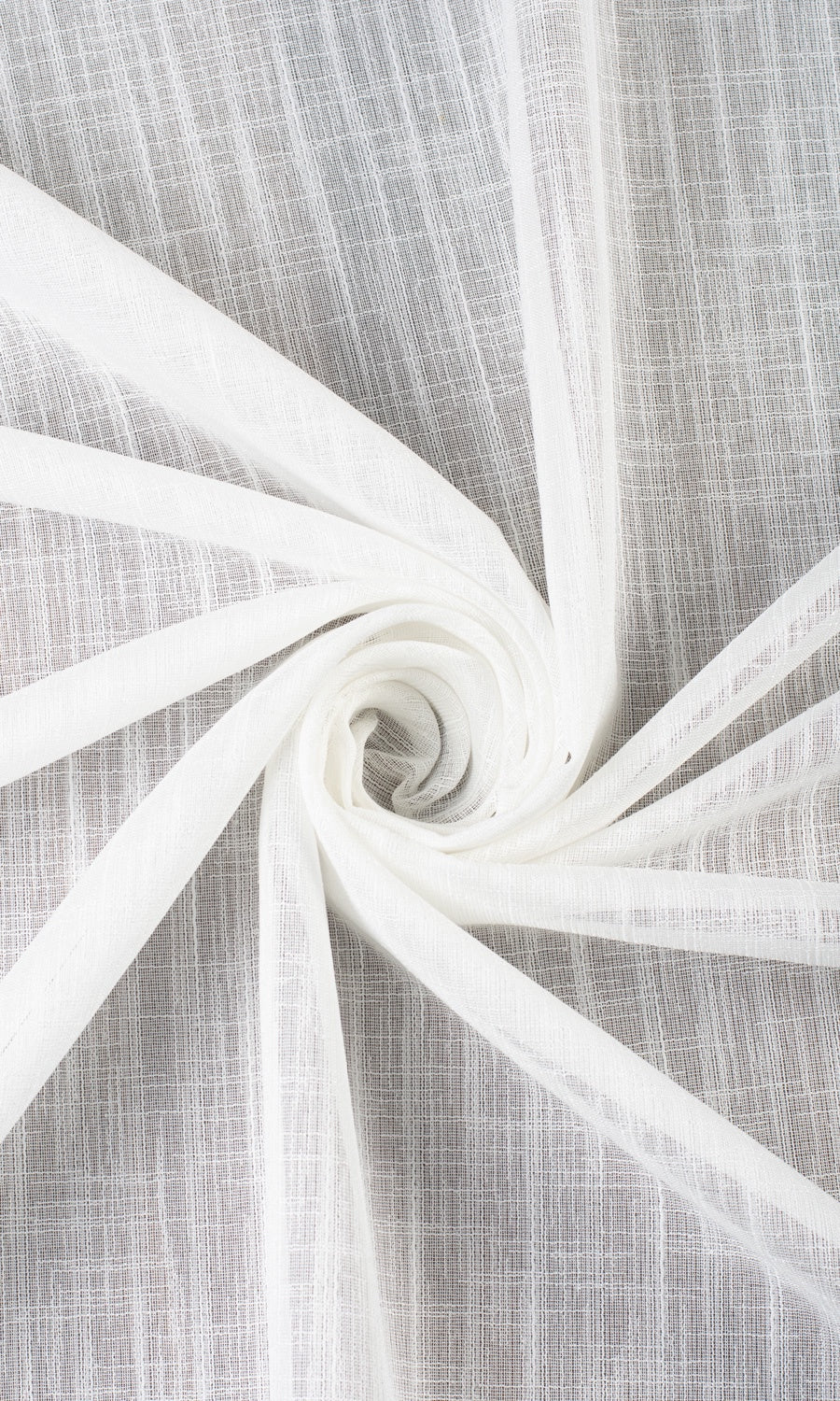 Plain Sheer Fabric Material By the Metre (White)
