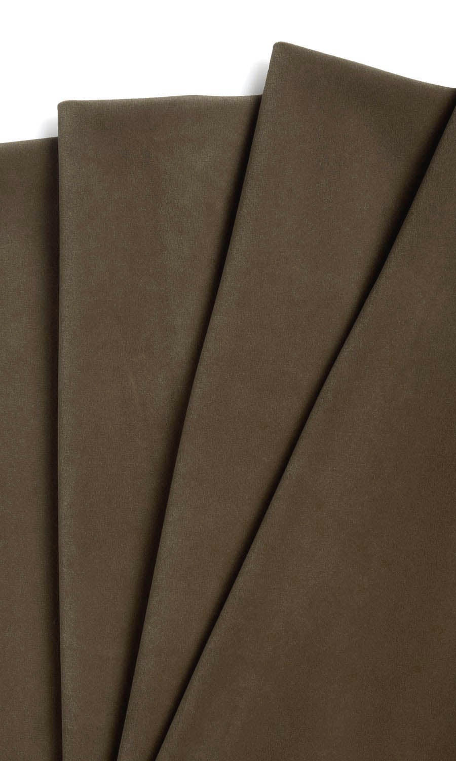 Velvet Roman Shades (Mocha Brown) Extra Long Short Wide