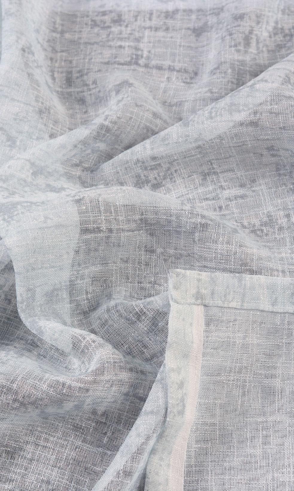 Textured Sheer Roman Shades (Blue) for Living, Bedroom, Kitchen, Bathroom