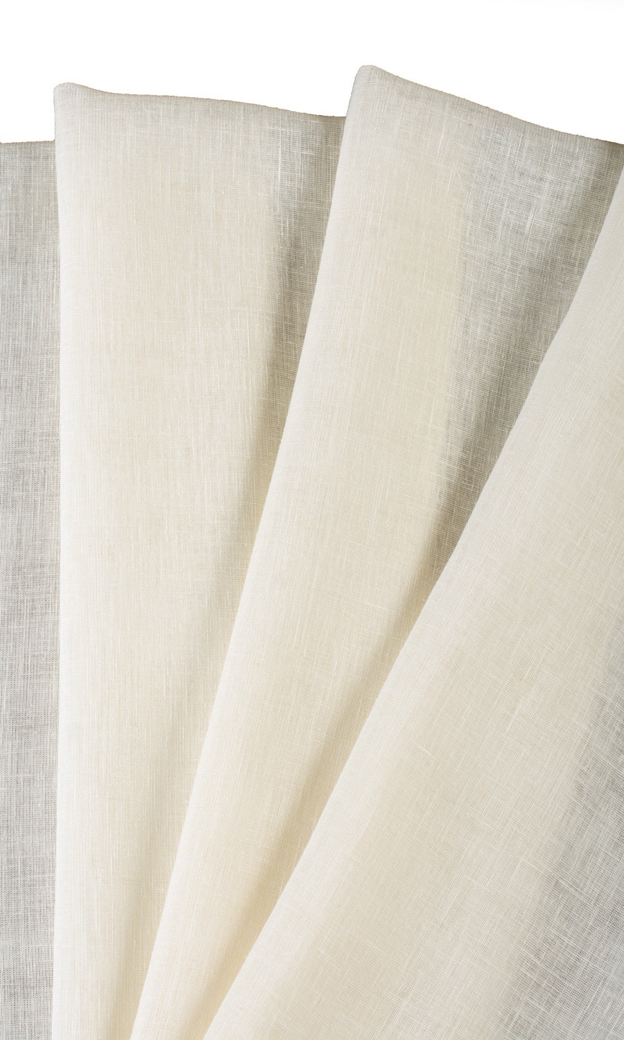 Sheer Made-to-Measure Roman Blinds (Cream/ Milky White)