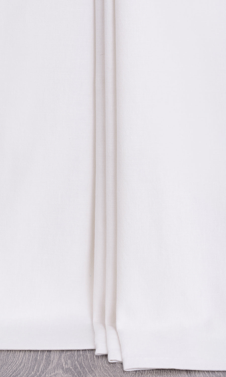 Linen Blend Fabric Blinds (White) for Living, Bedroom, Kitchen, Bathroom