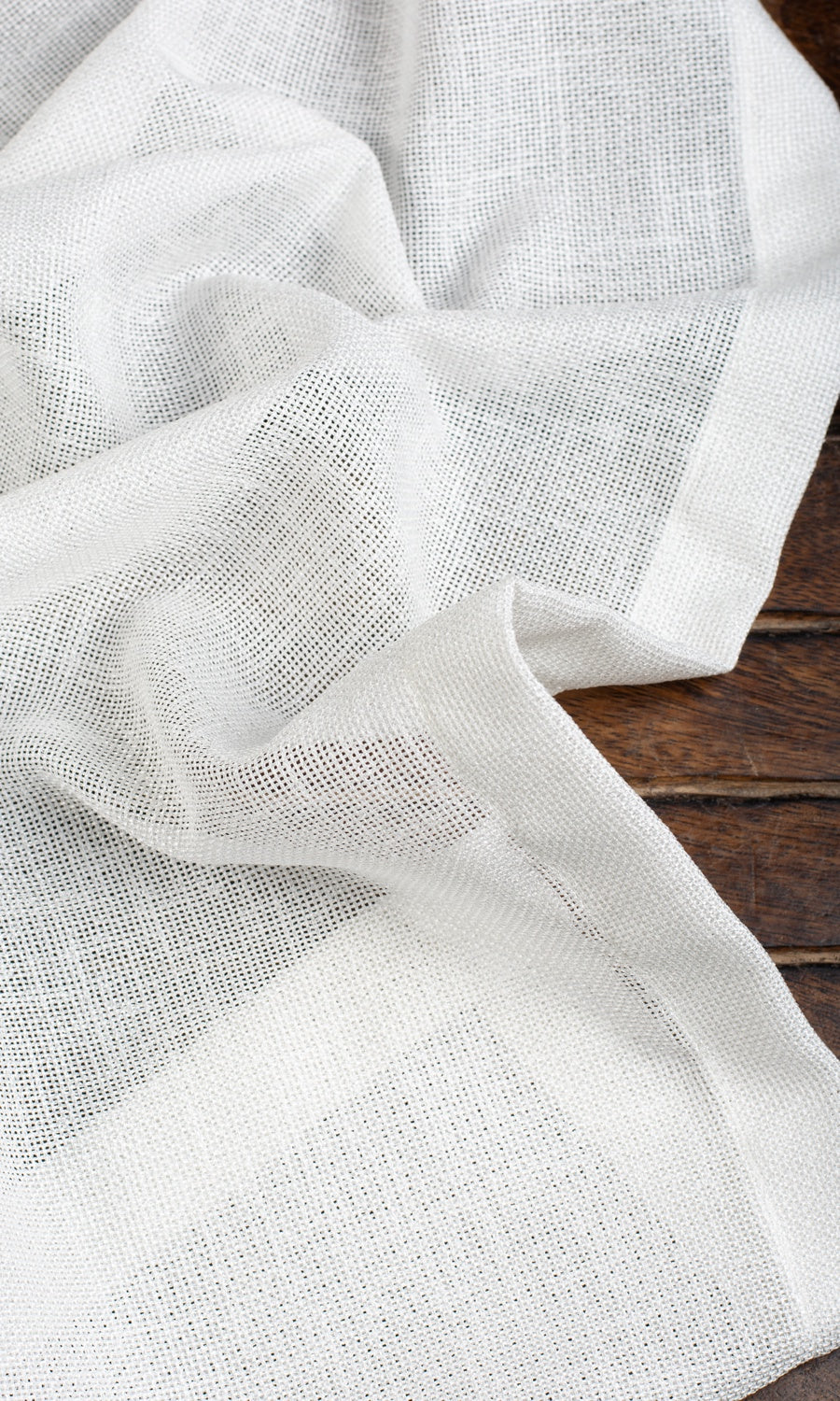 Textured Sheer Fabric Blinds (White) Extra Long Short Wide