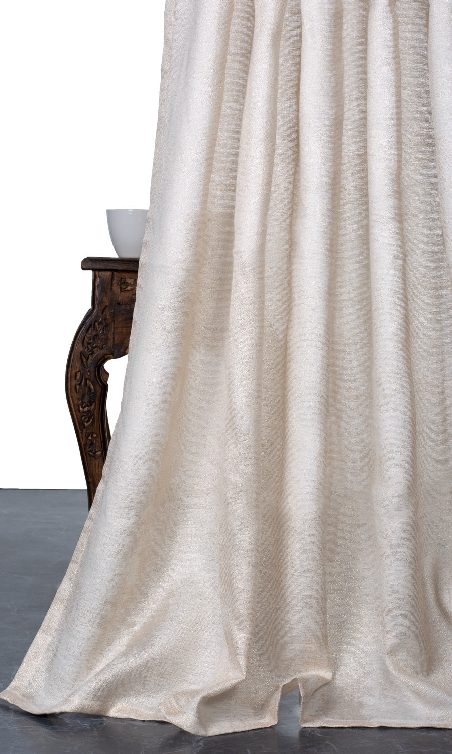 Textured Roman Blinds (Ivory/ Golden) for Living, Bedroom, Kitchen, Bathroom