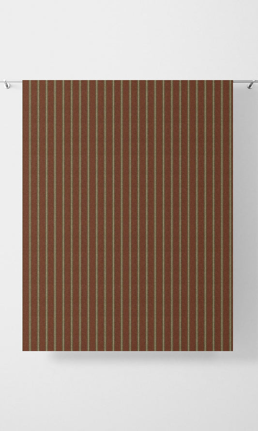 Modern Striped Roman Shades (Red)