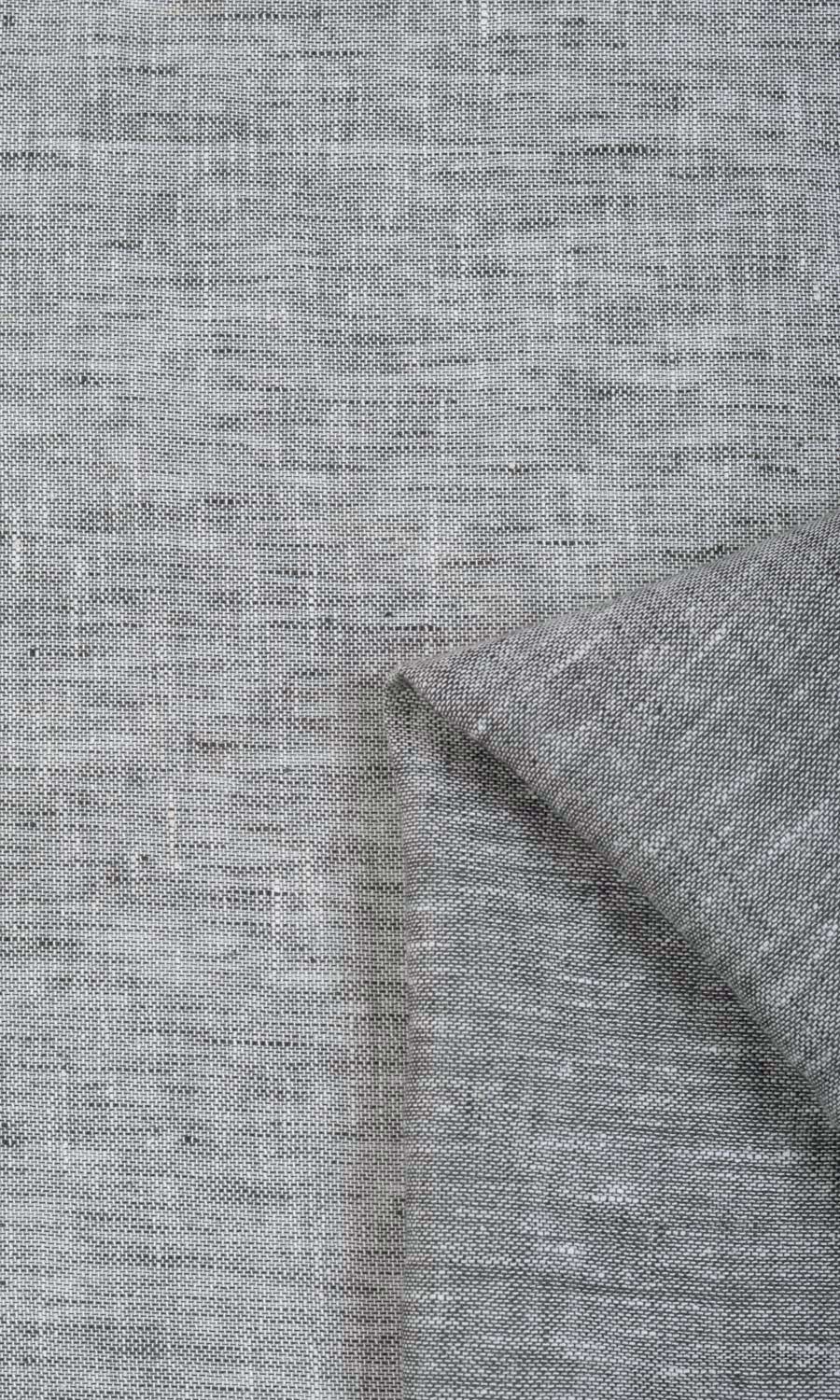 Linen Sheer Fabric Blinds (Grey) for Living, Bedroom, Kitchen, Bathroom