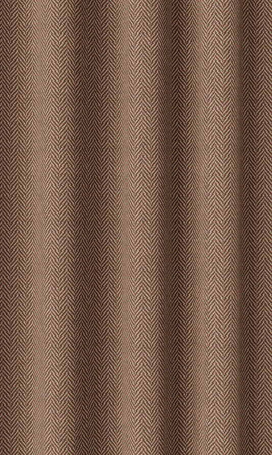 Herringbone Textured Home Décor Fabric By the Metre (Red/ Orange)