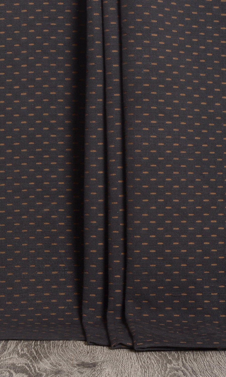 Cotton Flat, Plain, Fake, Faux, European Relaxed Roman Blinds (Black)