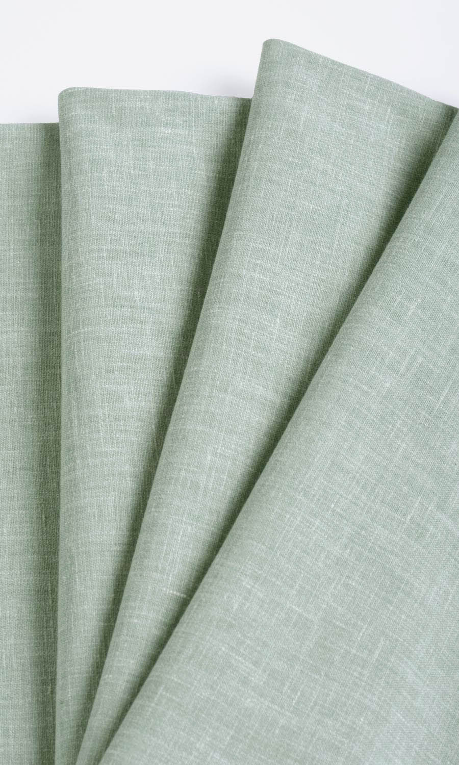 Poly-Cotton Blend Window Treatments Fabric Sample (Mint Blue/ Green)