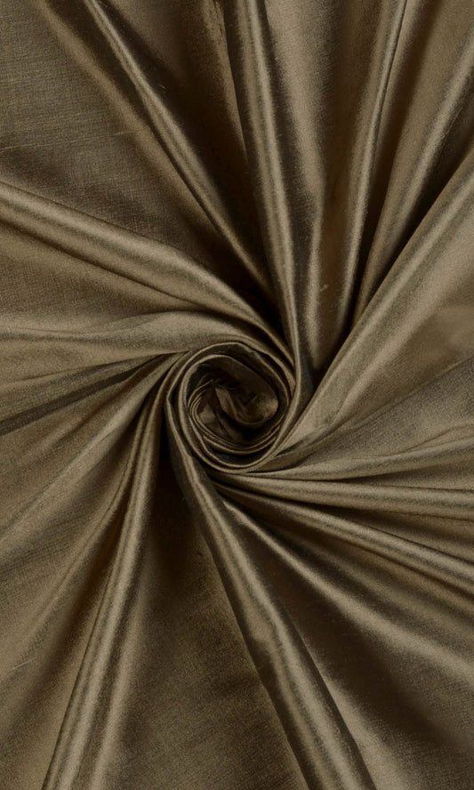 Shantung Silk Roman Blinds (Cedar Brown)