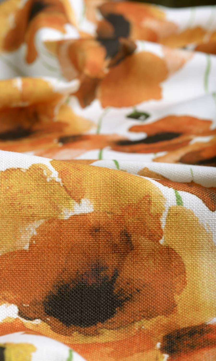 Floral Print Roman Blinds & Window Shades (Orange/ Yellow)