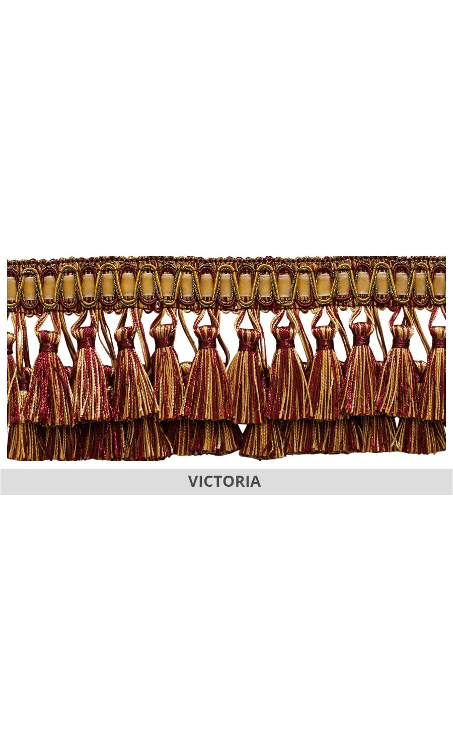 Tassel trim roman blinds
