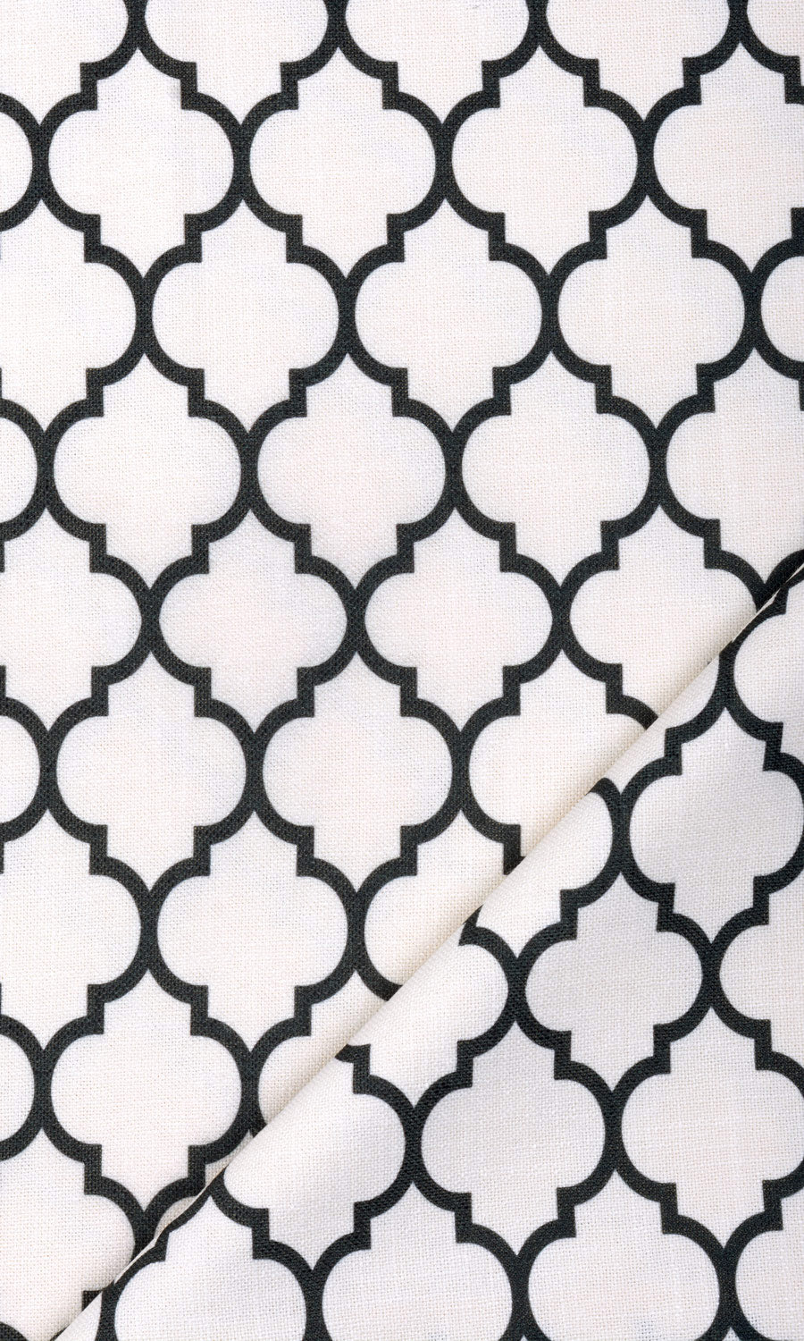 Moroccan Tiled Roman Blinds & Window Shades (Cream/ Black)