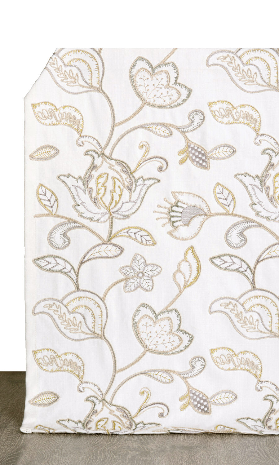 Embroidered Flat, Plain, Fake, Faux, European Relaxed Roman Blinds (Beige/ Gray/ Green/ White)