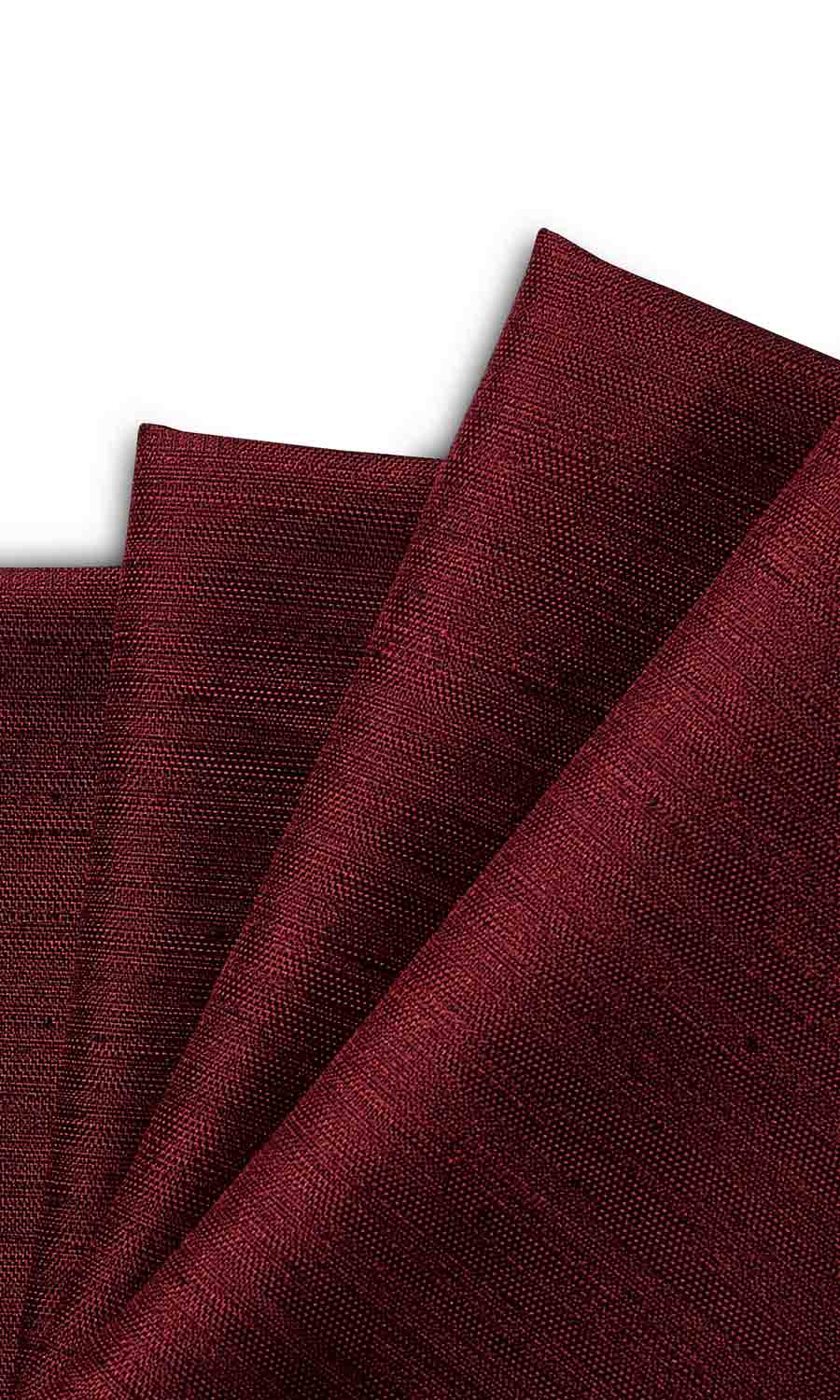 Faux Silk Flat, Plain, Fake, Faux, European Relaxed Roman Blinds (Burgundy)
