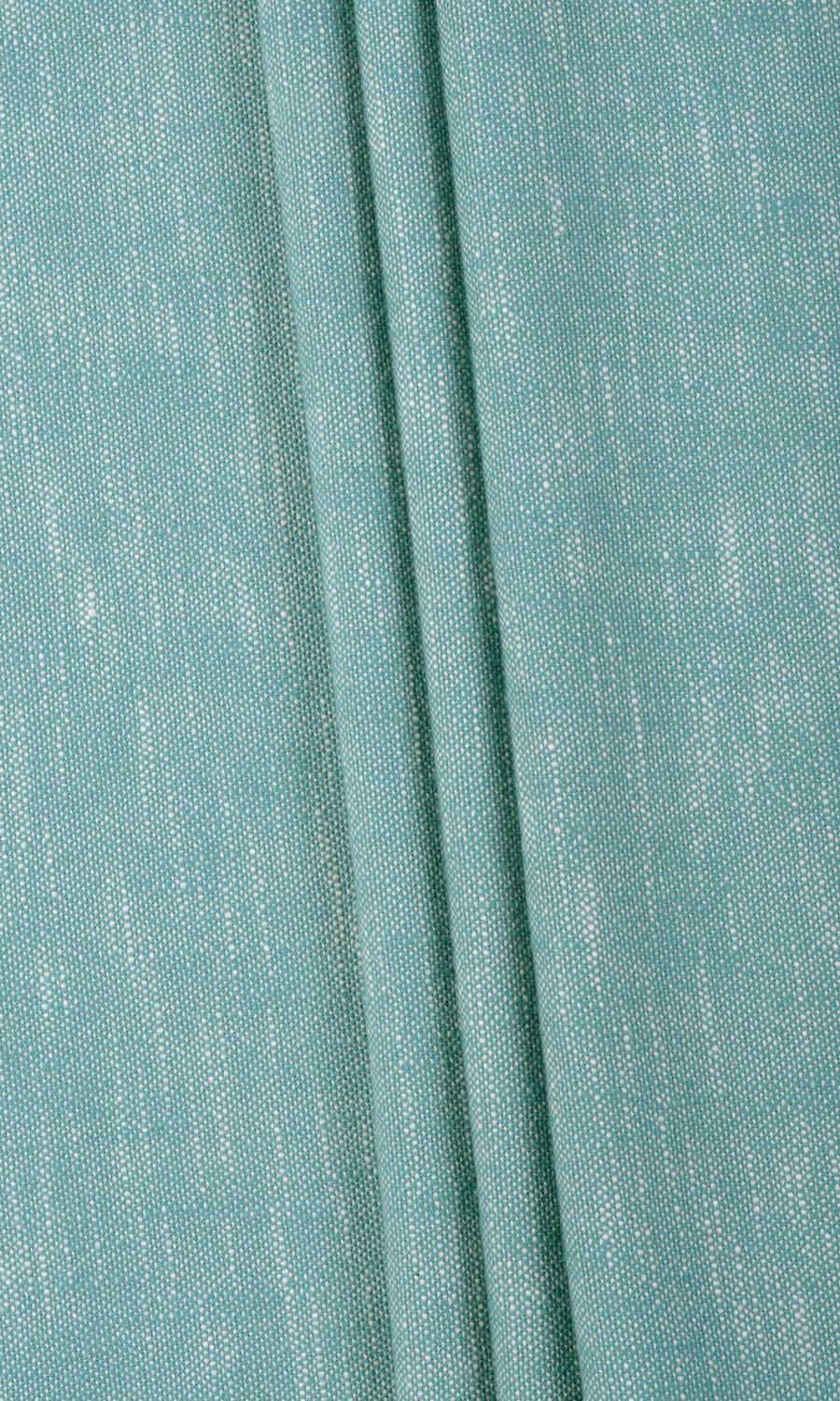 Plain Cotton Window Treatments Fabric Sample (Aqua Blue)