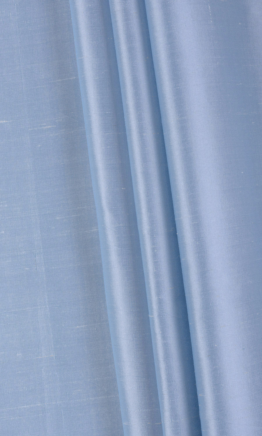 Shantung Silk Flat, Plain, Fake, Faux, European Relaxed Roman Blinds (Steel Blue)