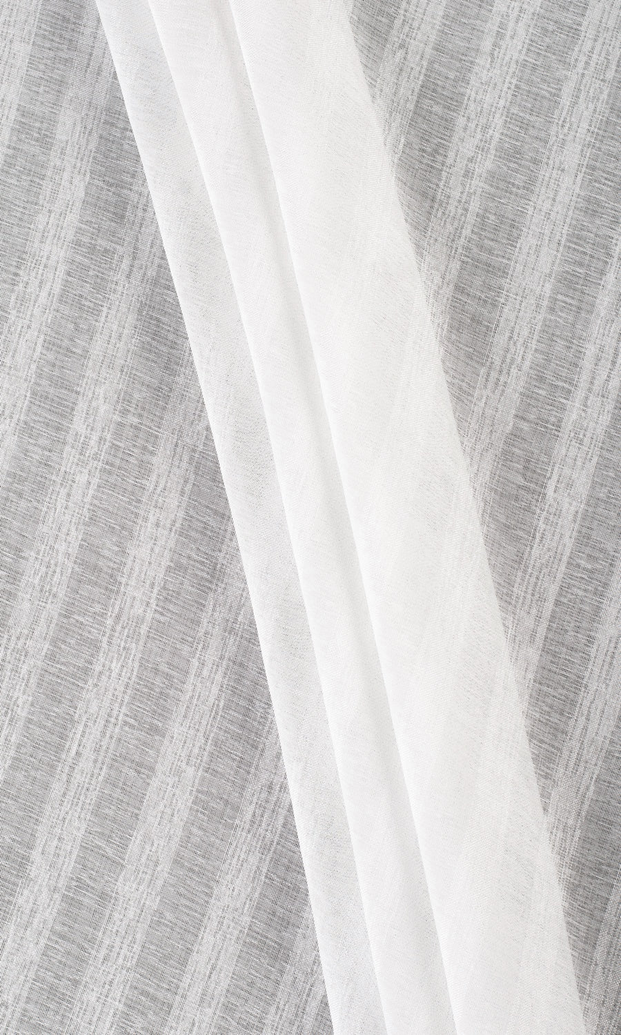 Striped Sheer Roman Blinds & Window Shades (White)