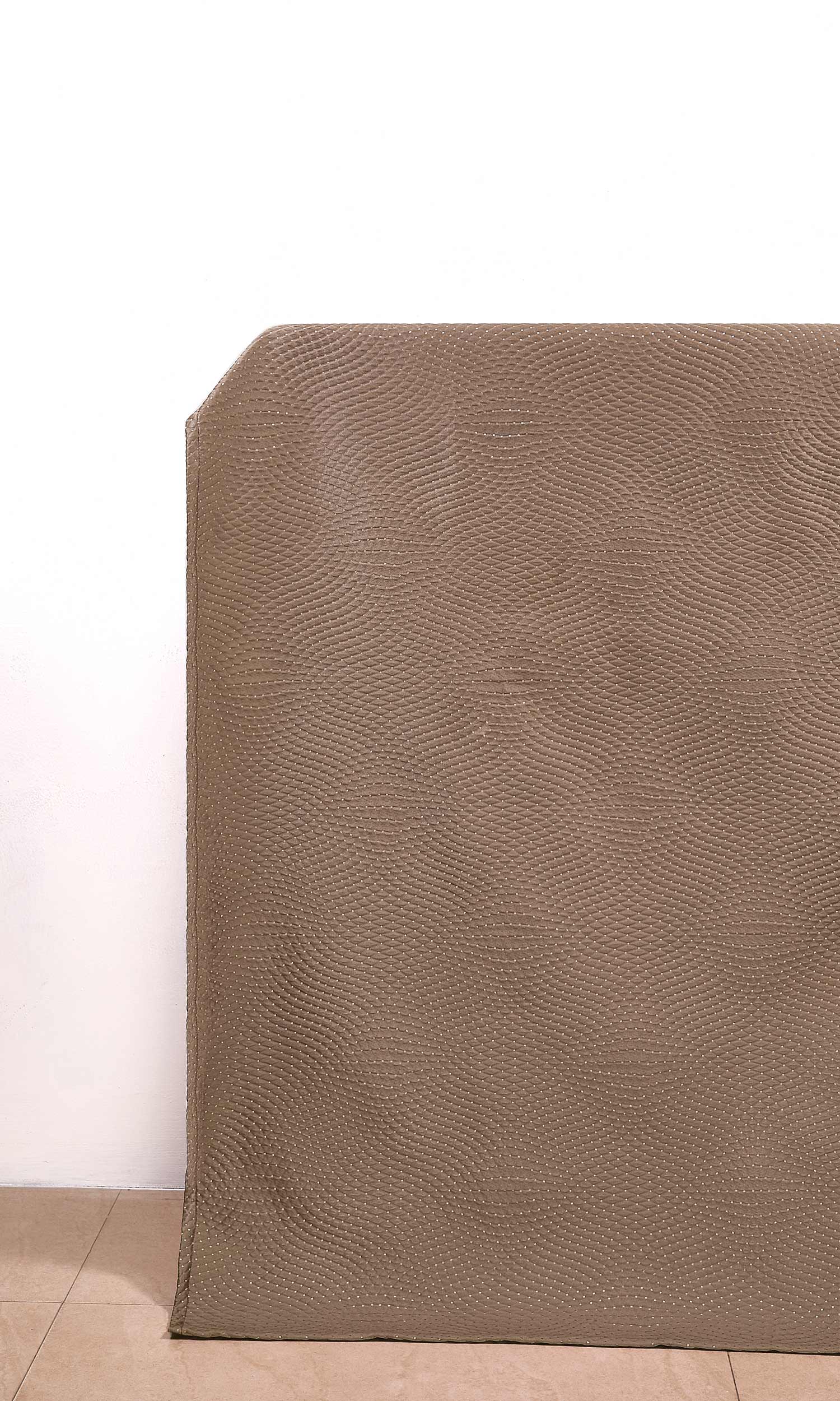 Silk-Blend Window Treatments Fabric By the Metre (Caramel Brown)