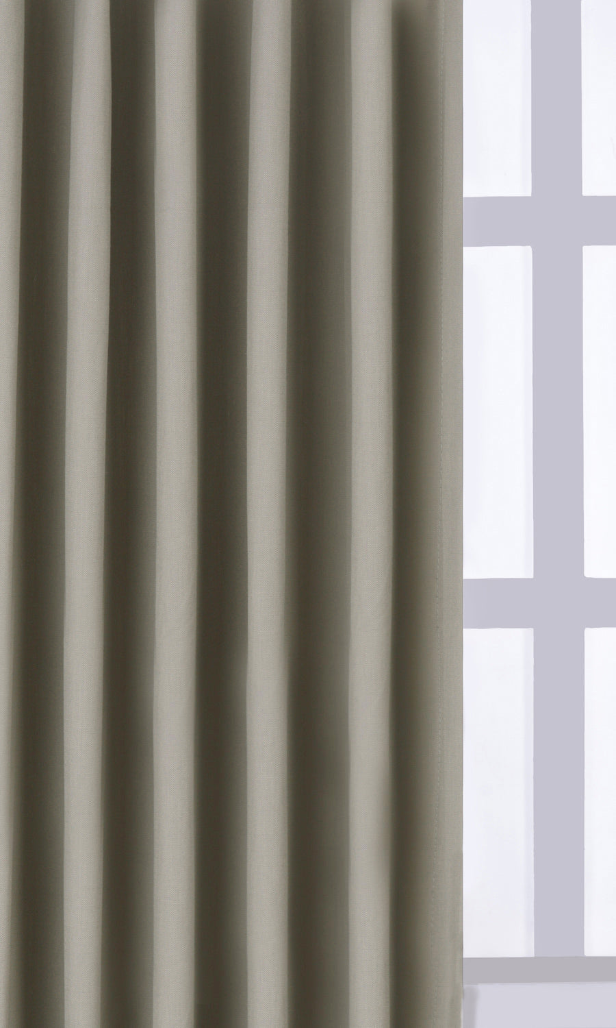 Poly-Cotton Fabric By the Metre for Roman Blinds & Shades (Grey)