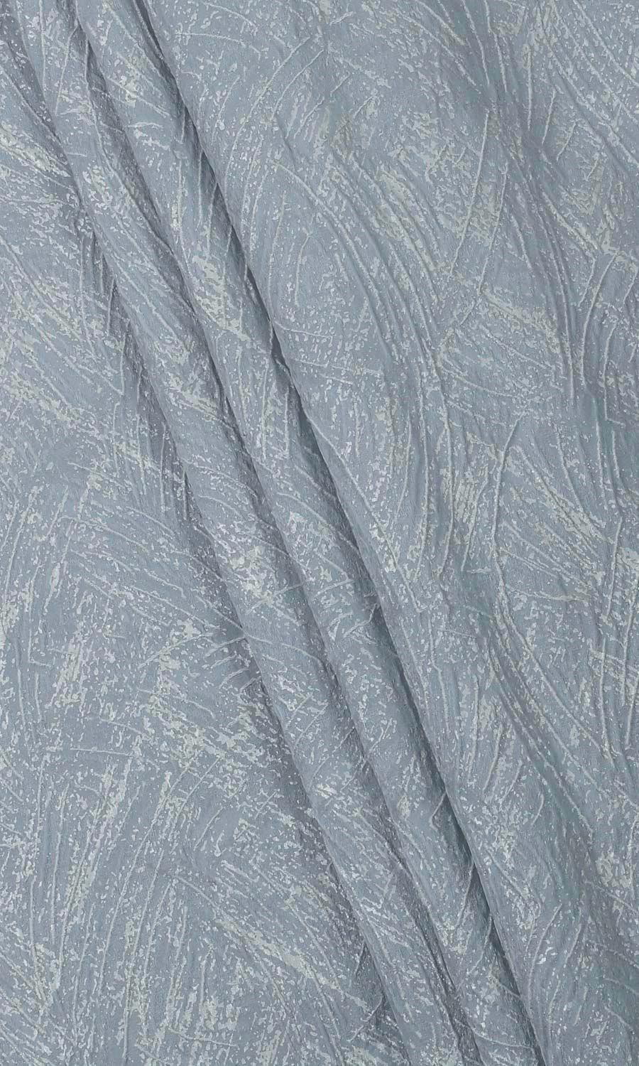 Self-Patterned Poly-Cotton Home Textile Fabric Material By the Metre (Light Blue)