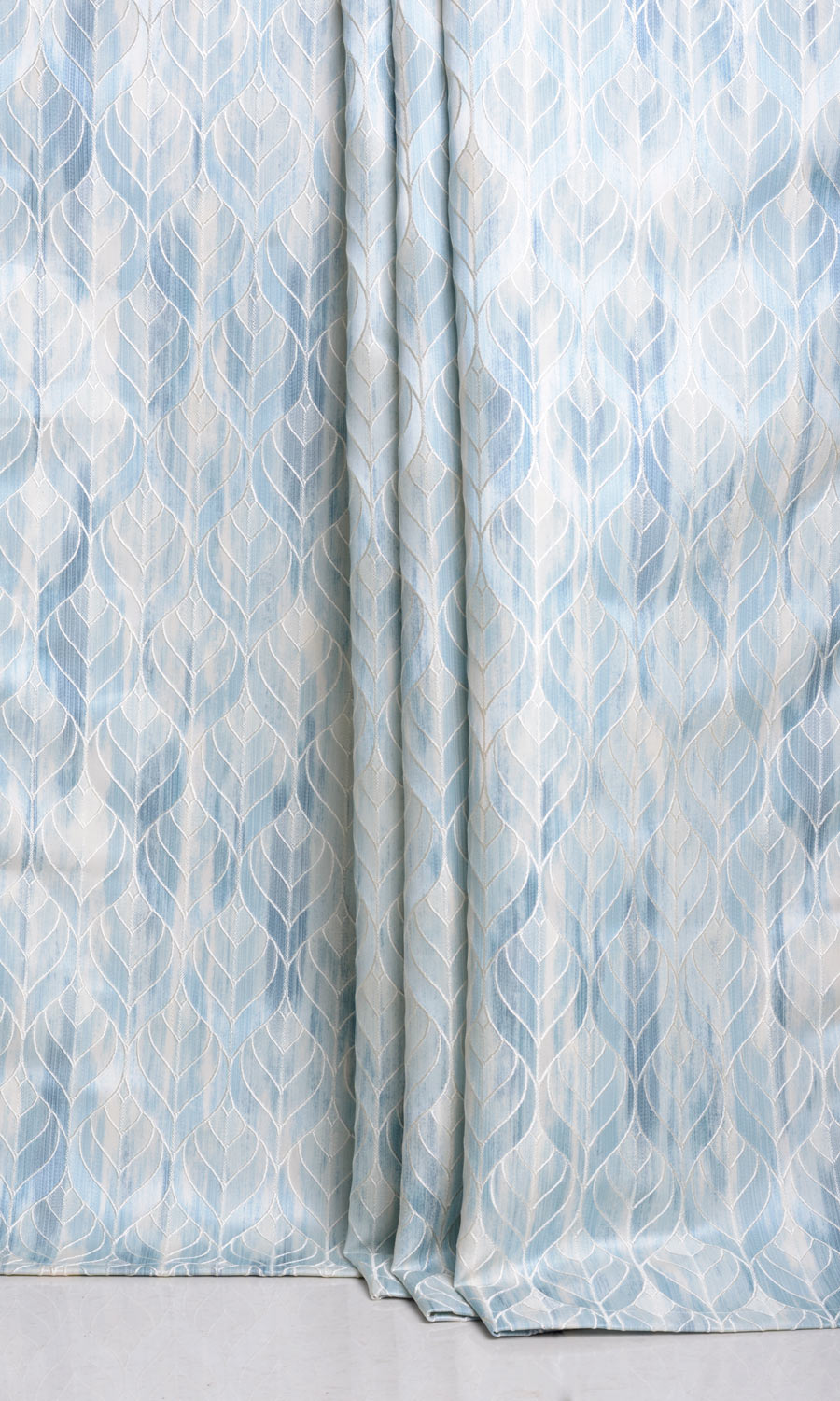 Petal Patterned Any Size Style Roman Blinds (Blue)