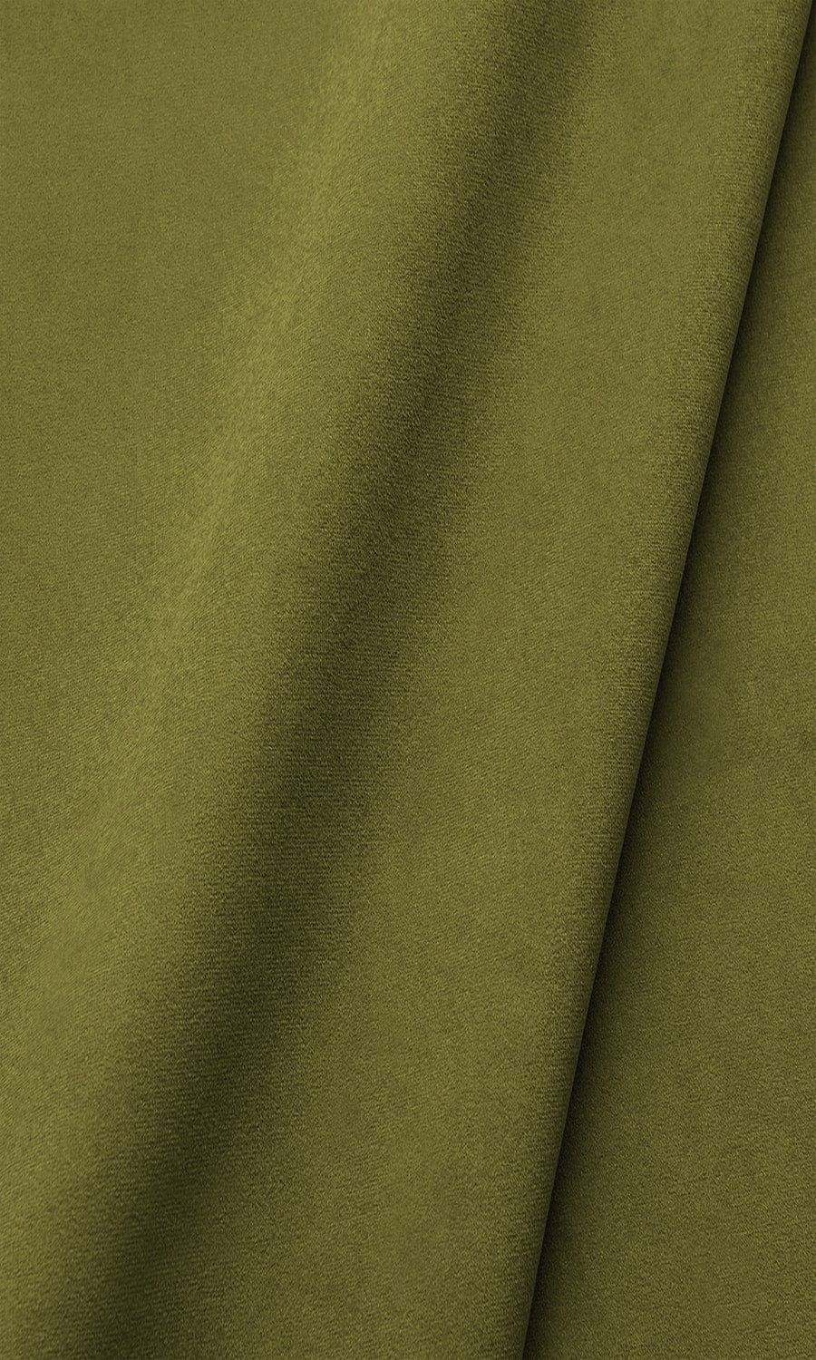 Velvet Window Treatments Fabric Sample (Olive Green)