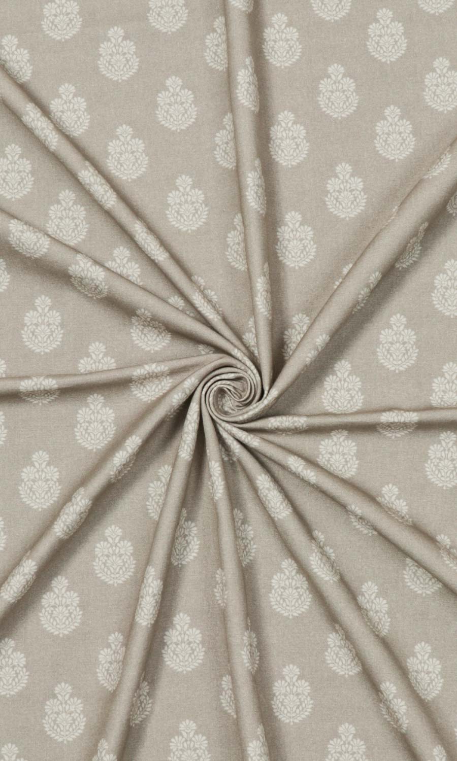 Floral Cotton Roman Blinds & Window Shades (Pale Beige)