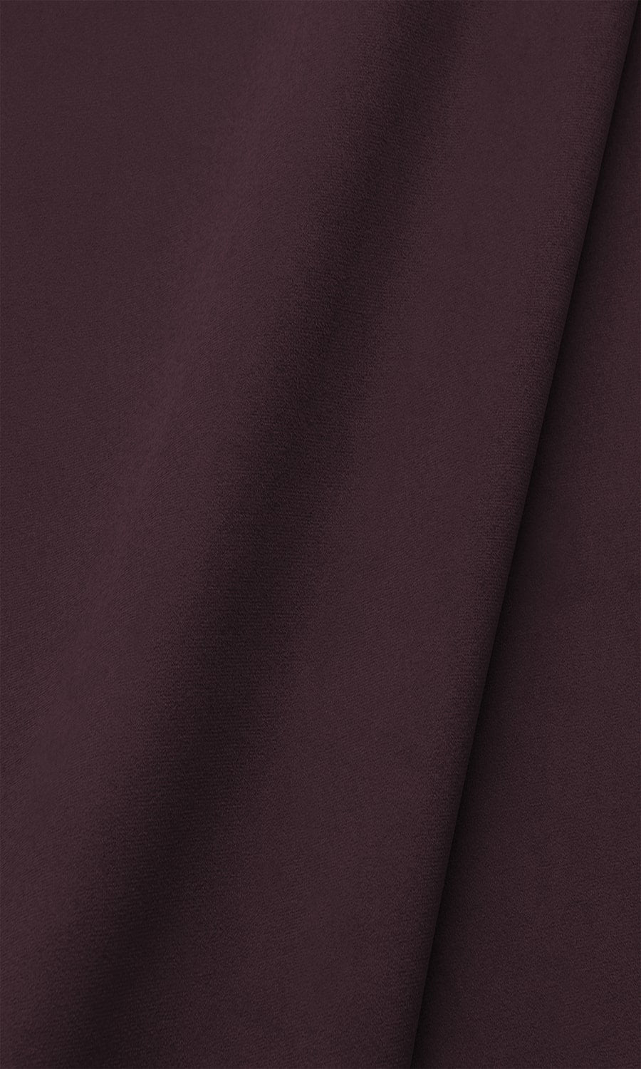 Velvet Window Treatments Fabric Sample (Wine/ Deep Purple)