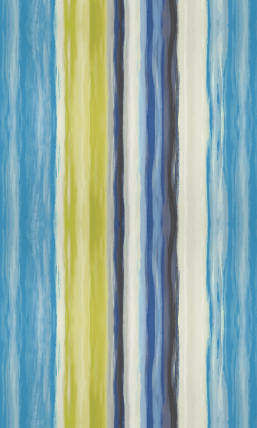 Dimout Striped Home Textile Fabric Material By the Metre (Blue/ Pear Green)