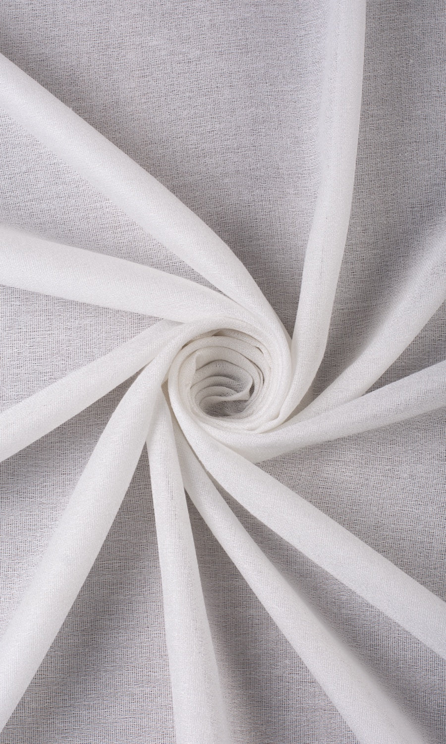 Plain Semi-Sheer Flat, Plain, Fake, Faux, European Relaxed Roman Blinds (Pearl White)