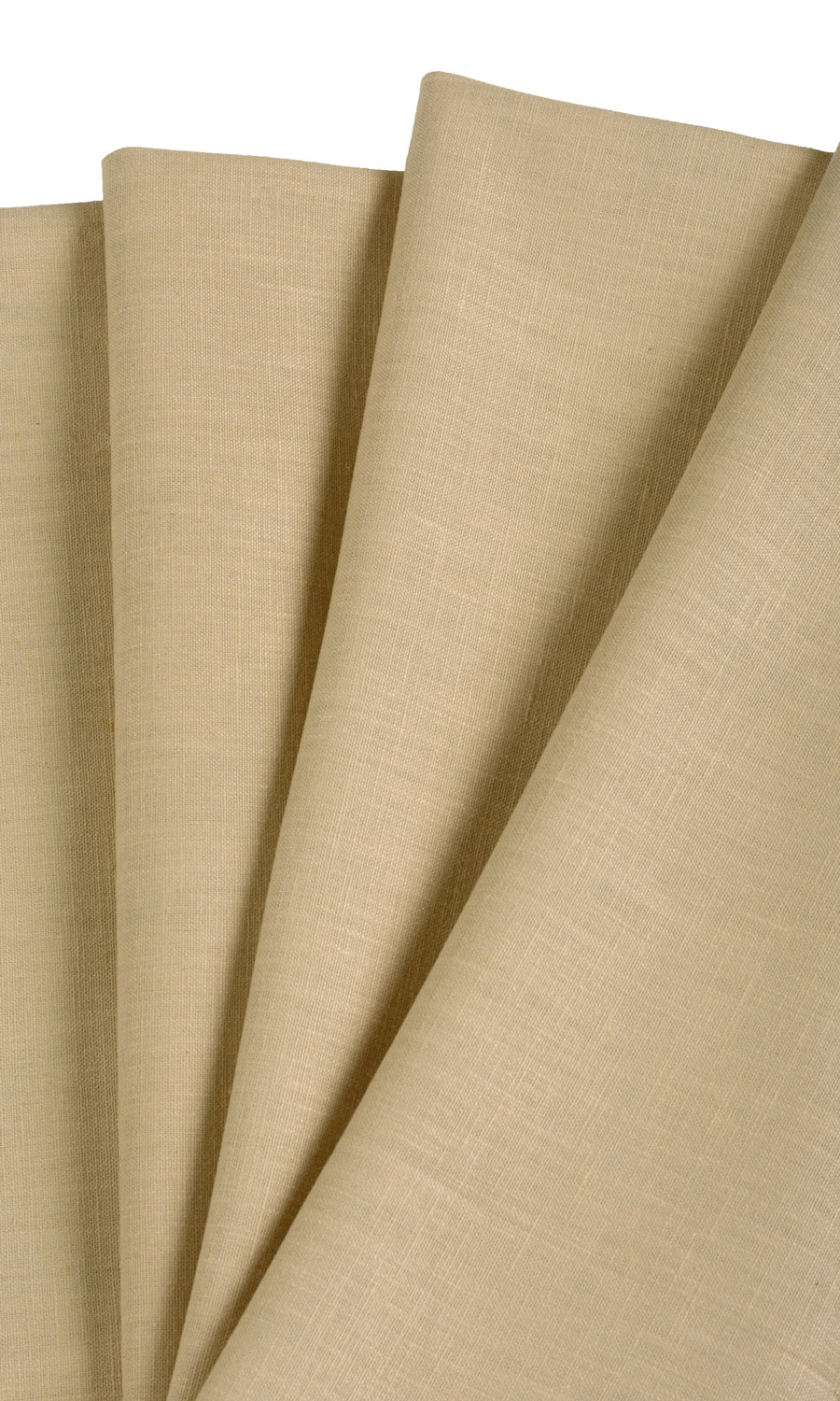 Poly-Cotton Window Treatments Fabric Sample (Mustard Yellow/ Wheat Beige)