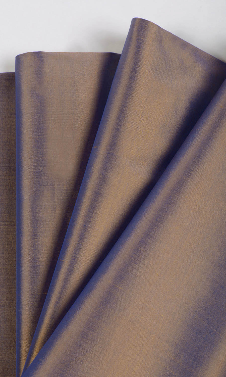 Shantung Silk Roman Shades (Purple/ Gold) Extra Long Short Wide