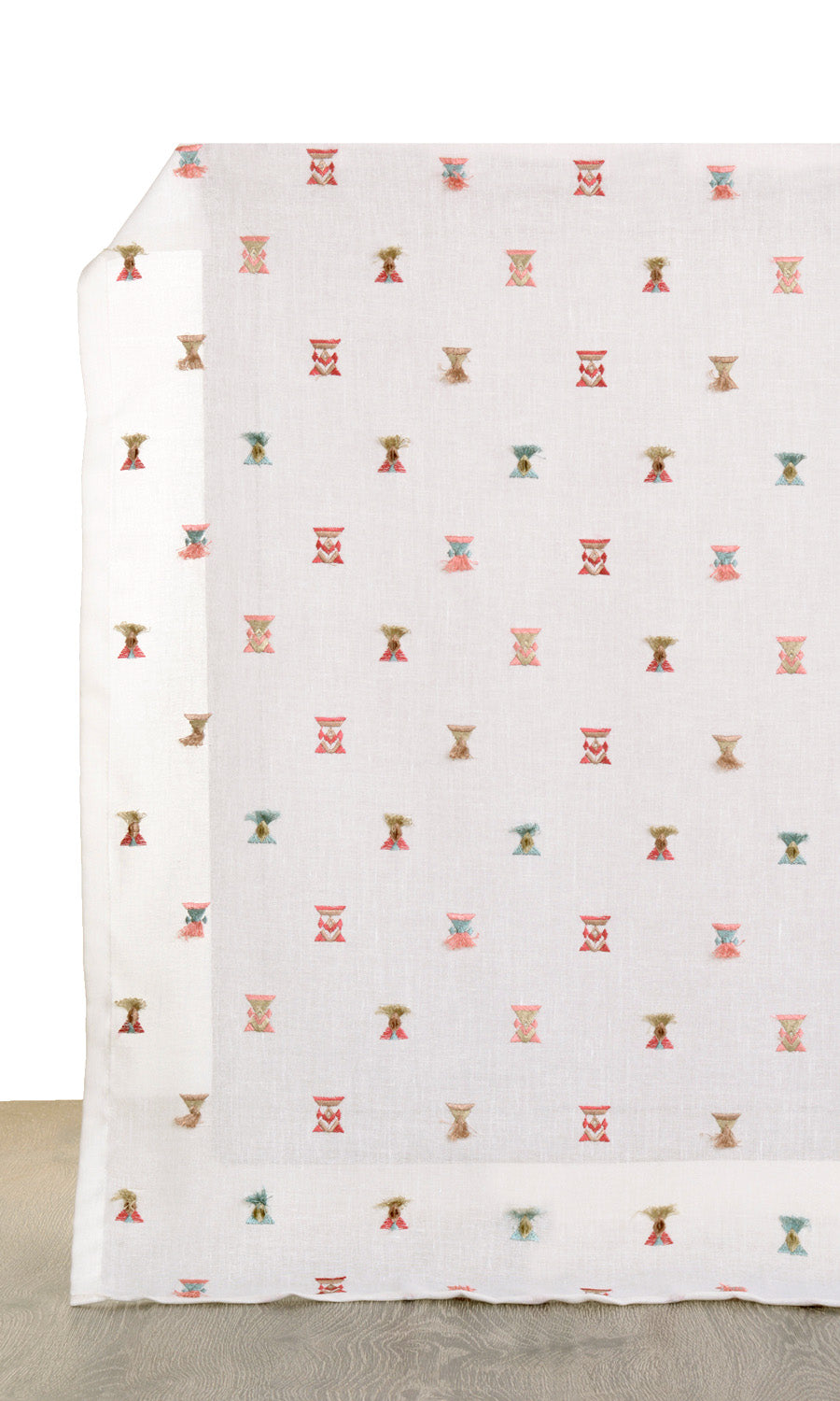 Semi Sheer Fabric By the Metre for Roman Blinds & Shades (Red/ Pink/ Beige/ Blue/ White)