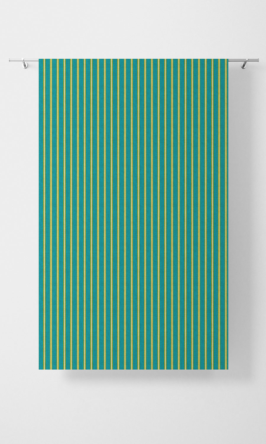 Striped Print Free Fabric Material Sample (Blue/ Green)