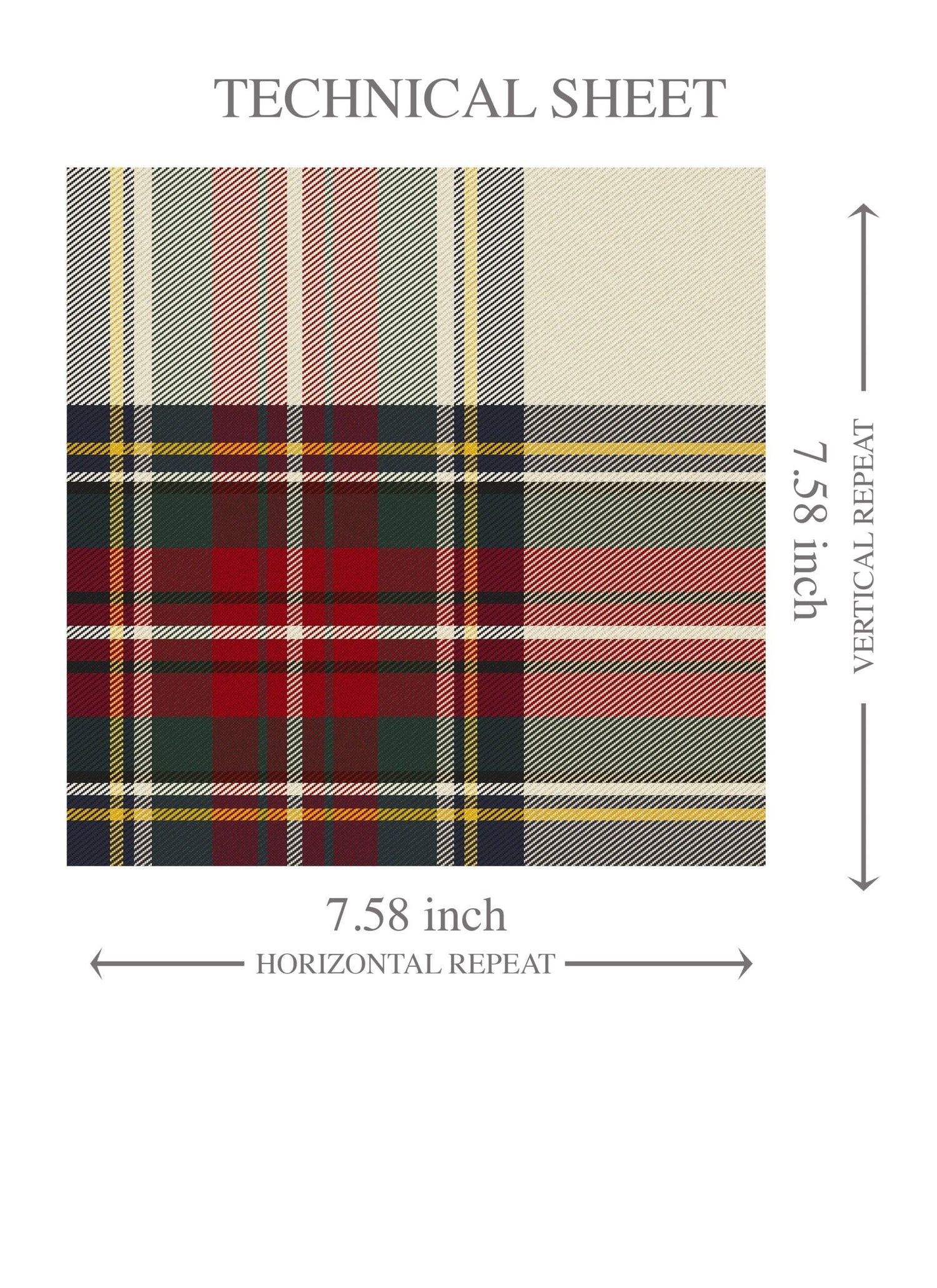 Geometric Plaid Checkered Kids Room Wallpaper (Red/ Cream/ Green/ Yellow)