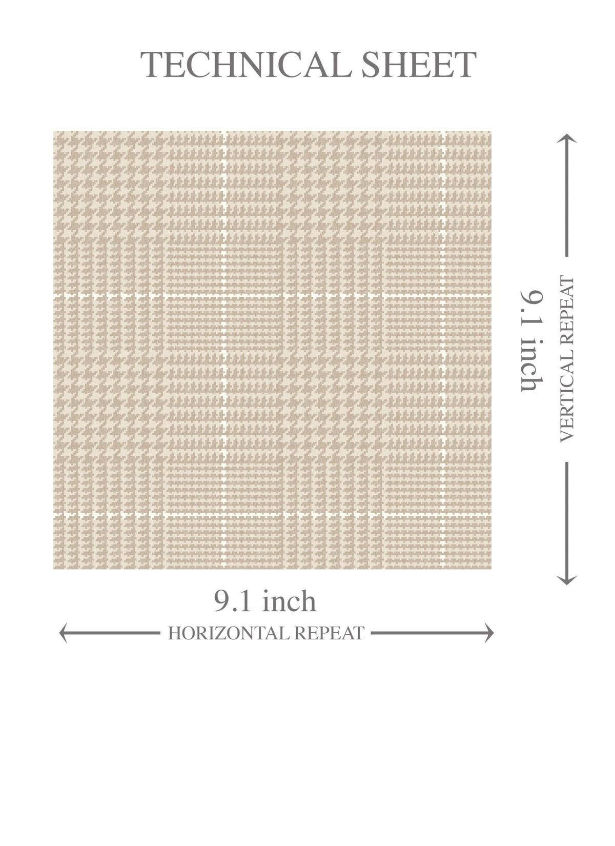 Neutral Plain/ Textured Check Kids Room Wallpaper (Buttery Beige)