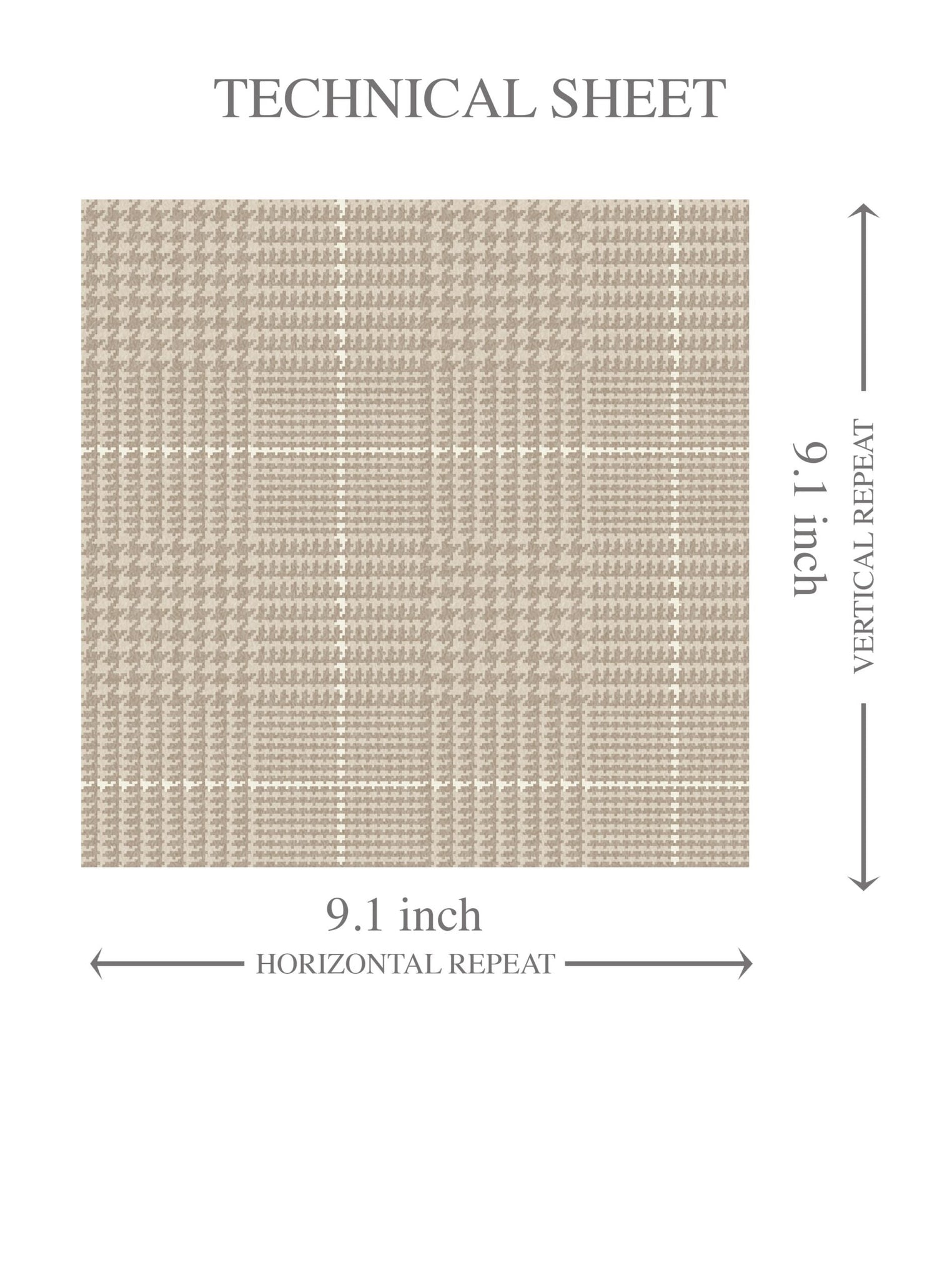 Neutral Plain/ Textured Check Kids Room Wallpaper (Beige/ Brown)