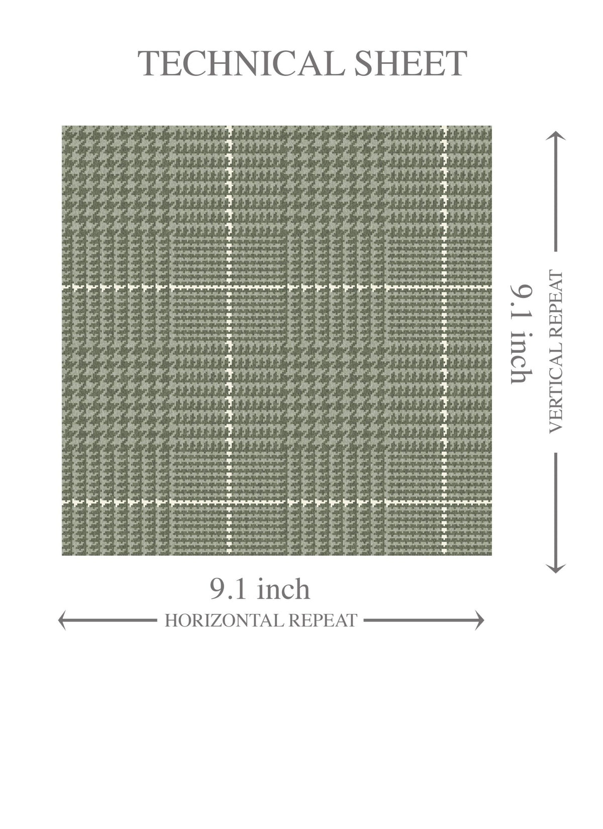 Plain/ Textured Check Kids Room Wallpaper (Gray-Green)