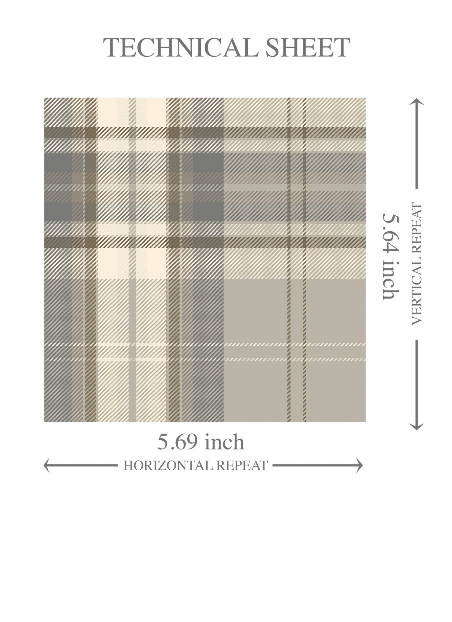 Neutral Geometric Plaid Checkered Kids Room Wallpaper (Gray/ Taupe/ Greige/ Brown)