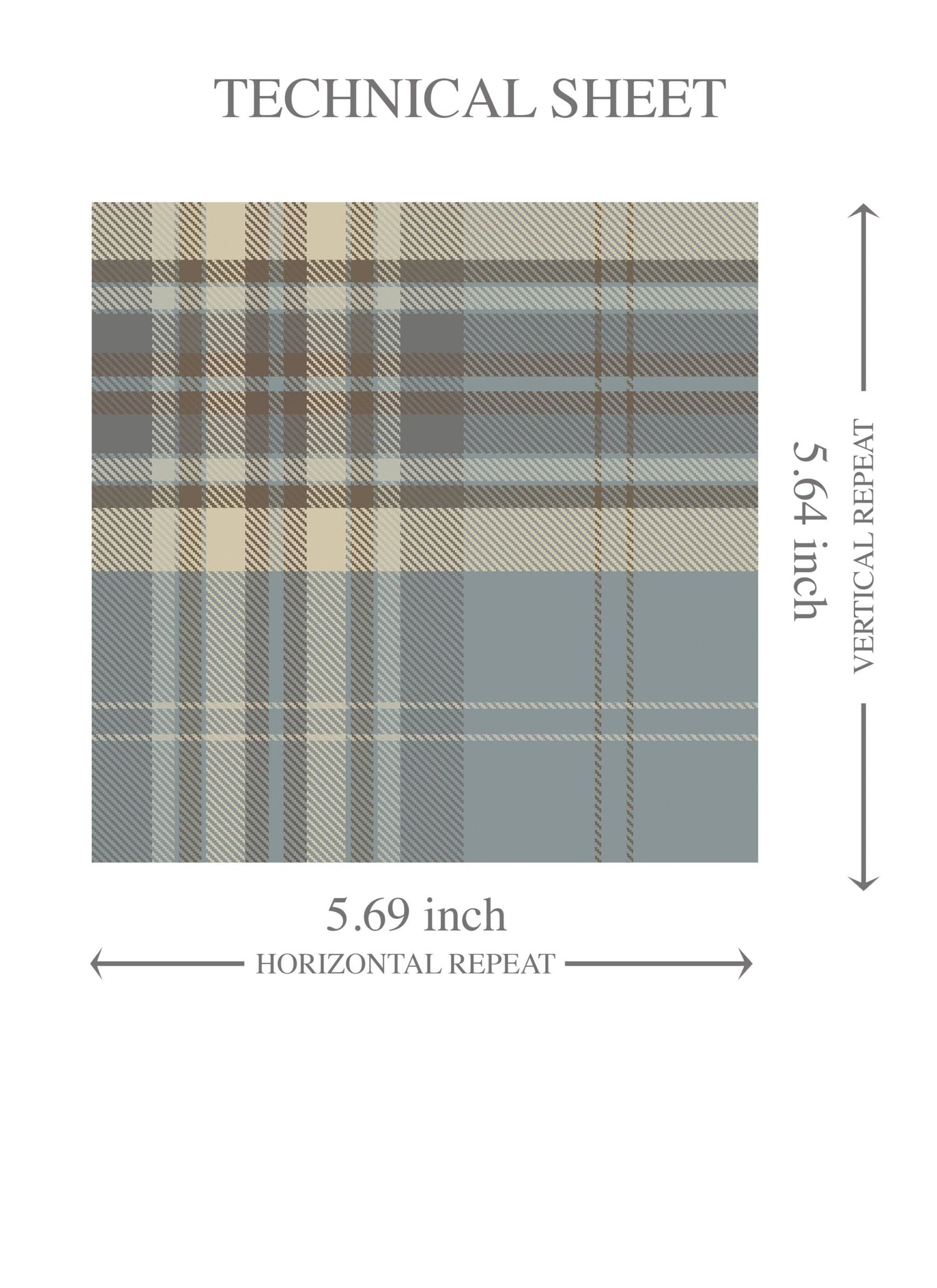 Geometric Plaid Checkered Kids Room Wallpaper (Gray/ Blue/ Beige/ Brown)