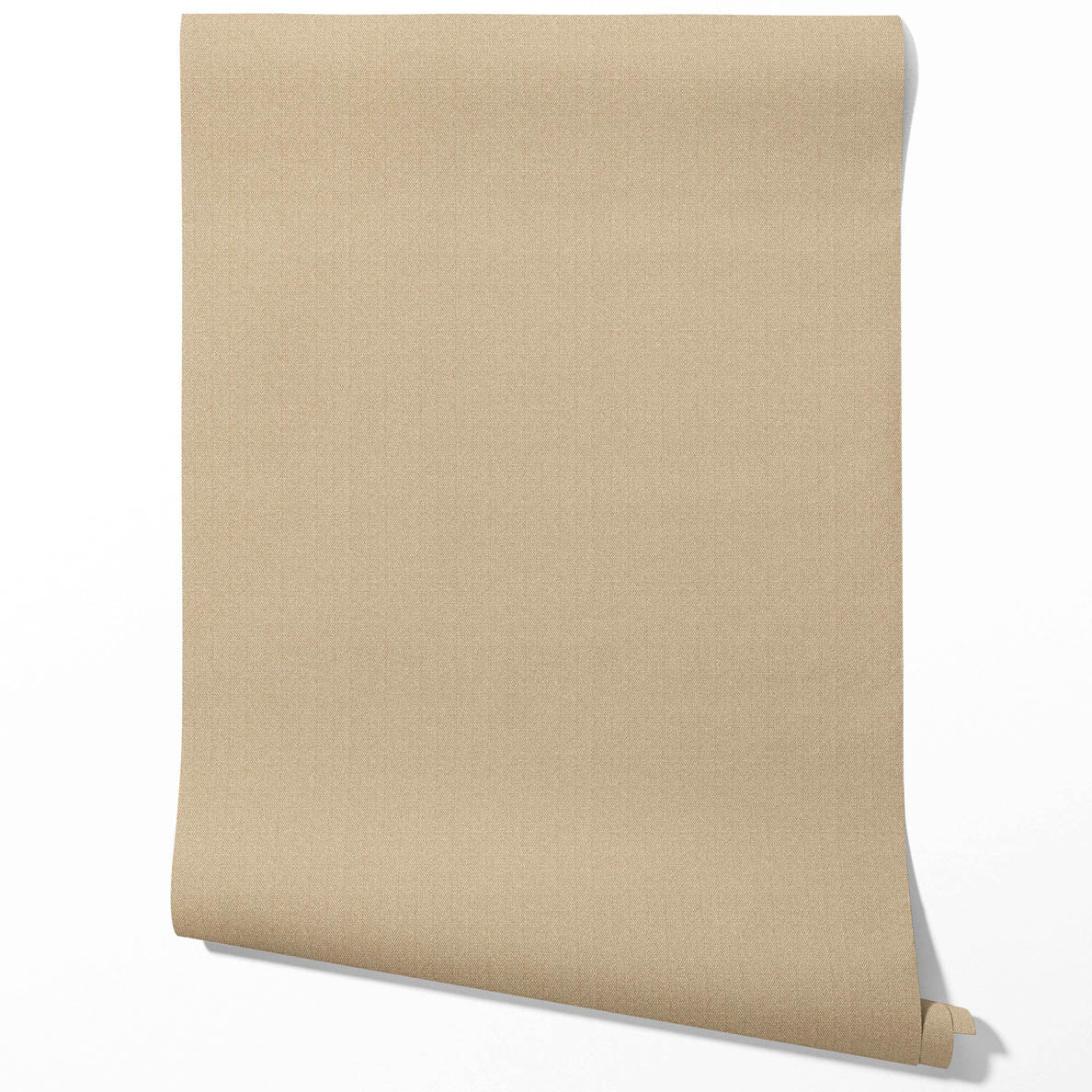Neutral Herringbone Textured Bathroom Wallpaper (Gold Beige/ Khaki)