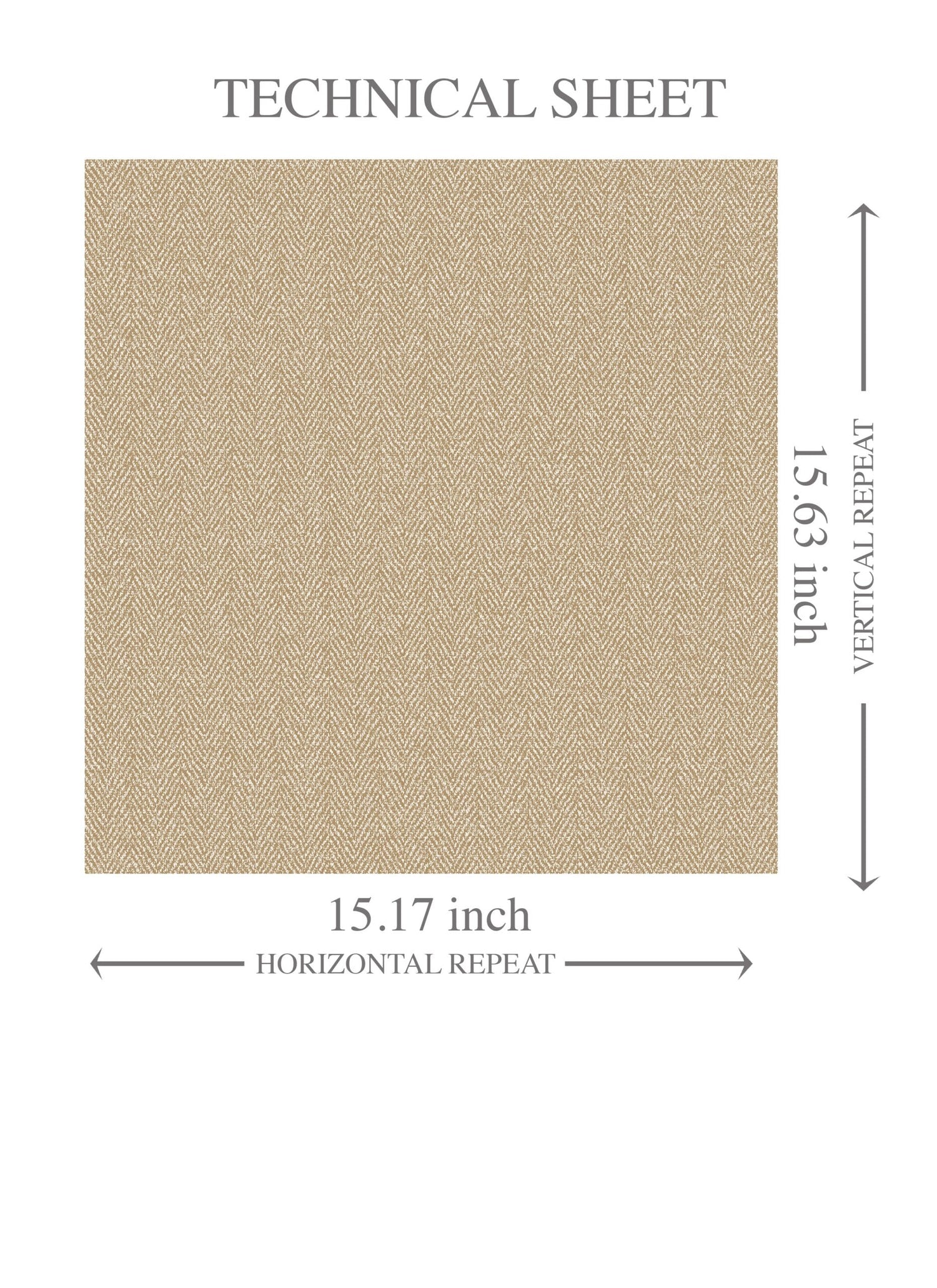 Neutral Herringbone Textured Kids Room Wallpaper (Gold Beige/ Khaki)