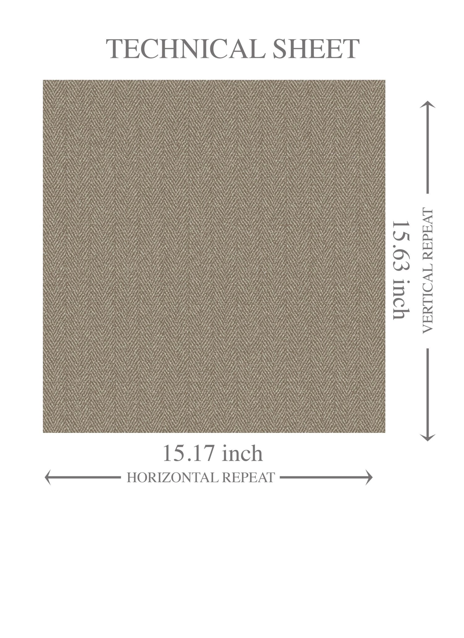 Neutral Herringbone Textured Kids Room Wallpaper (Brown/ Taupe/ Warm Gray)