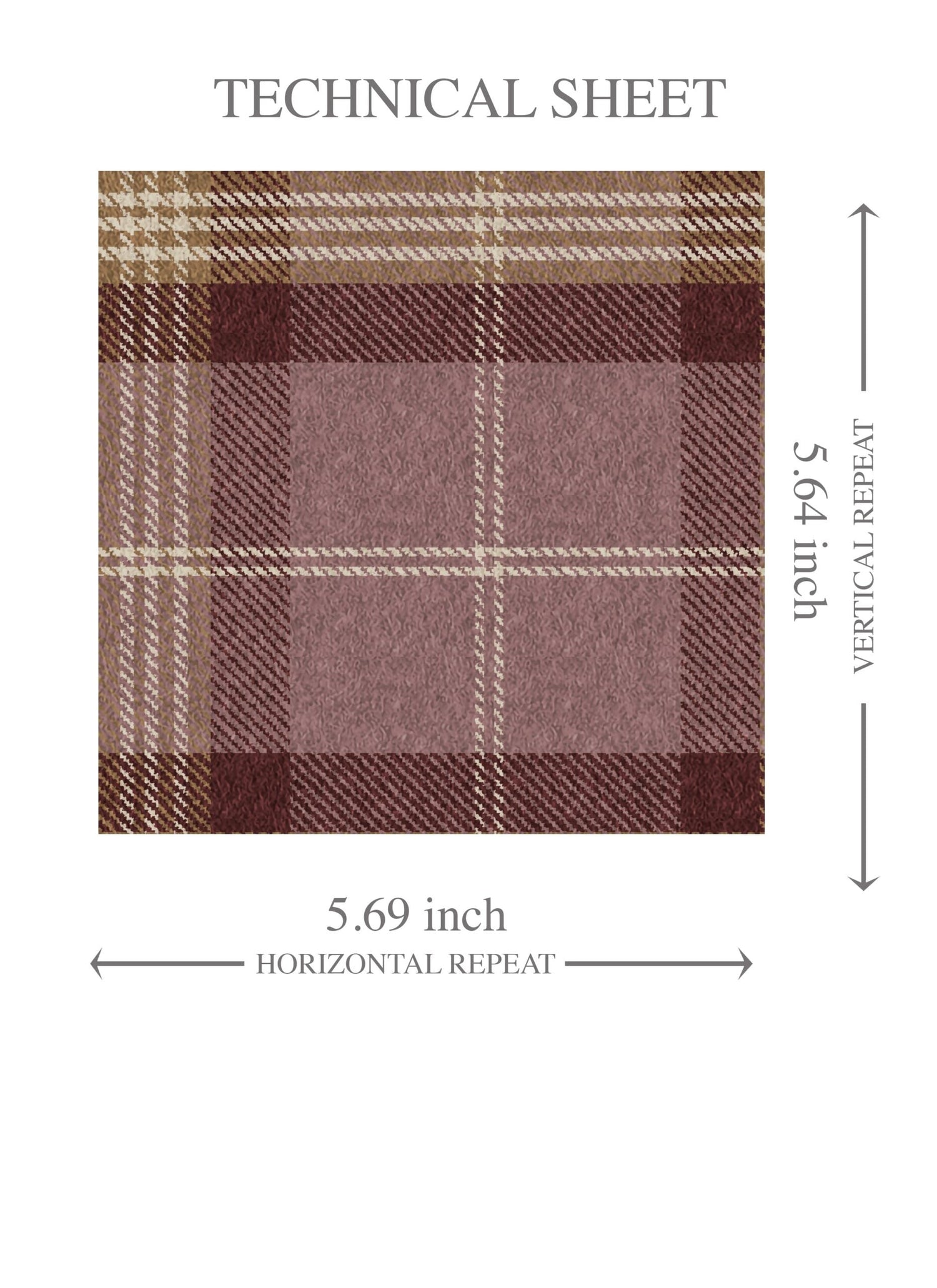 Geometric Plaid Checkered Kids Room Wallpaper (Purple/ Mauve/ Pink/ Cream)