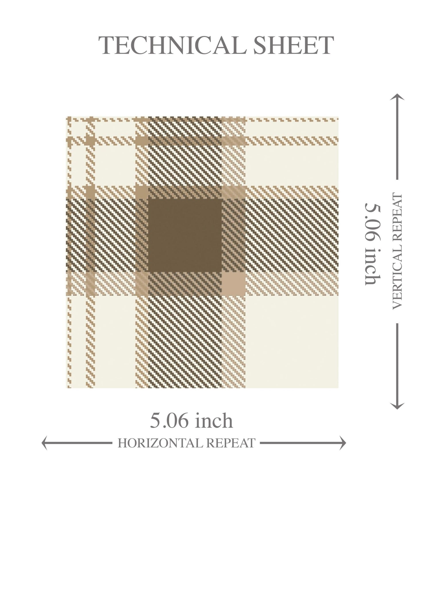 Neutral Geometric Plaid Checkered Kids Room Wallpaper (Mocha Brown/ Beige/ Off-White)