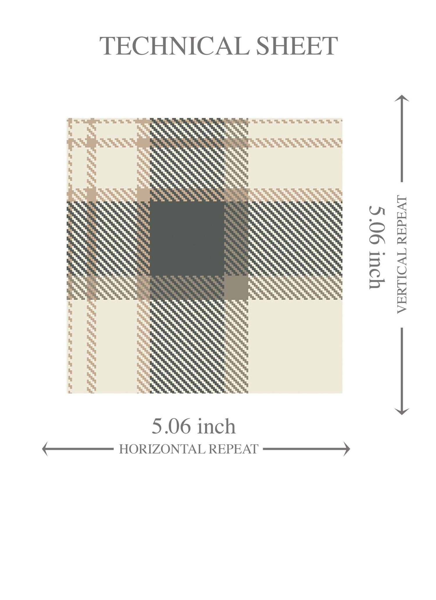 Neutral Geometric Plaid Checkered Kids Room Wallpaper (Charcoal Black/ Off-White/ Beige)