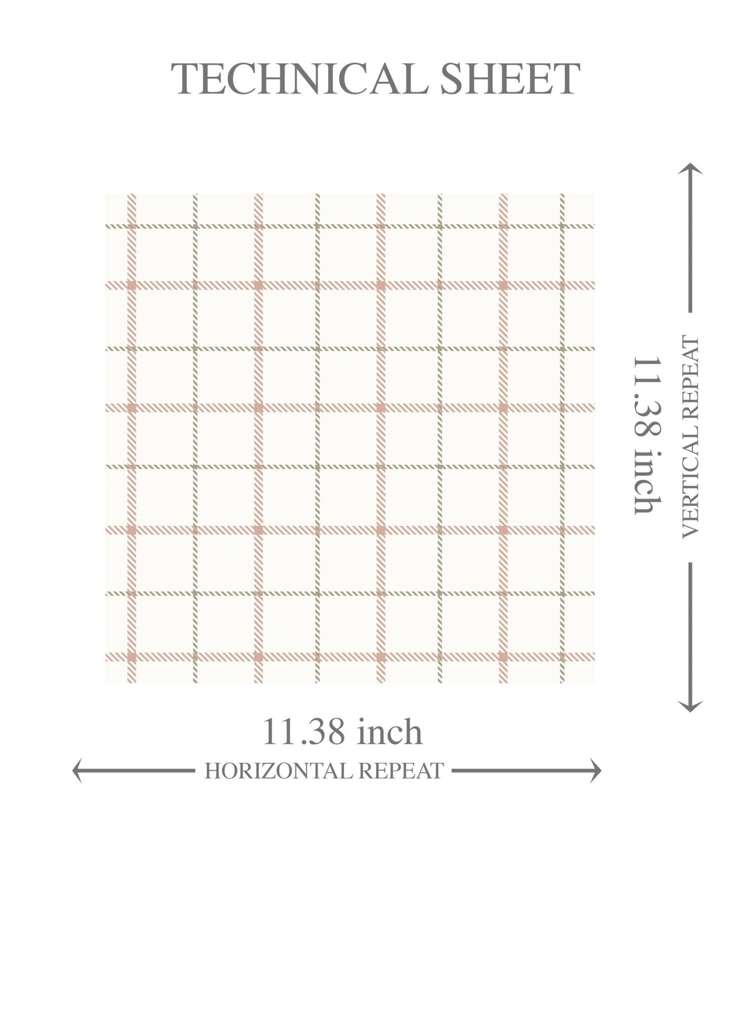 Windowpane Checkered/ Plaid Kids Room Wallpaper (Pink/ White/ Taupe)